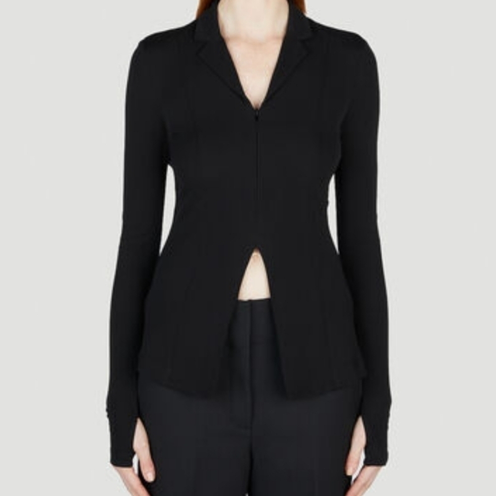 Helmut Lang Black Blazer Top XL - Picture 2 of 8